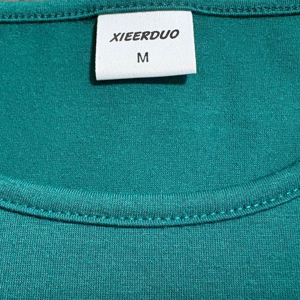Xieerduo Size Medium Green Top - Picture 4 of 4